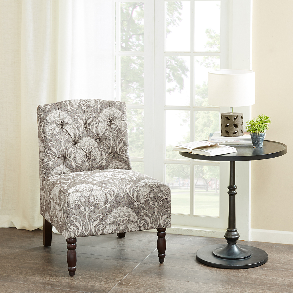 

Madison Park - Lola Tufted Armless Chair - Taupe - See below