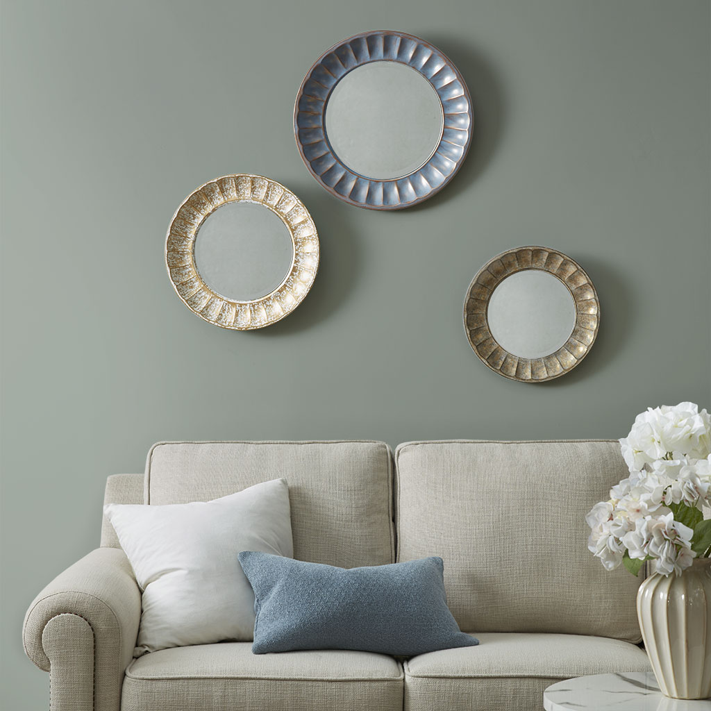

Madison Park - Aldan Mirror set of 3 - Multi - See below