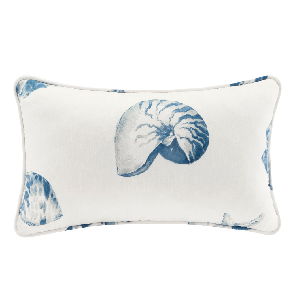

Harbor House - Beach House Oblong Pillow - Blue - 12x20