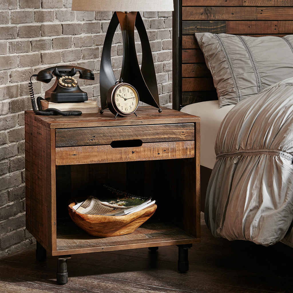 

INK+IVY - Renu Nightstand - Light Brown Multi - See below