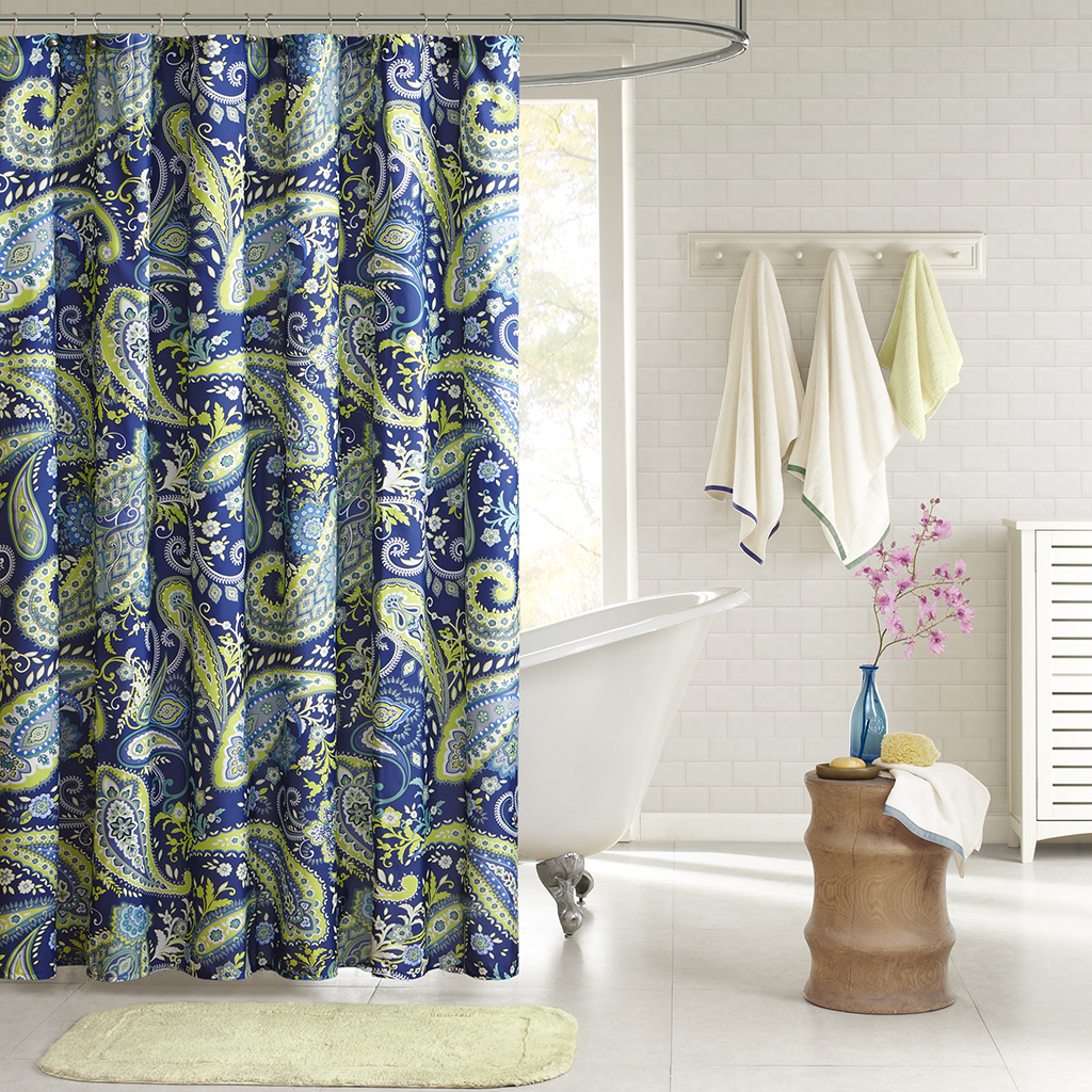 

Intelligent Design - Melissa Shower Curtain - Blue - 72x72