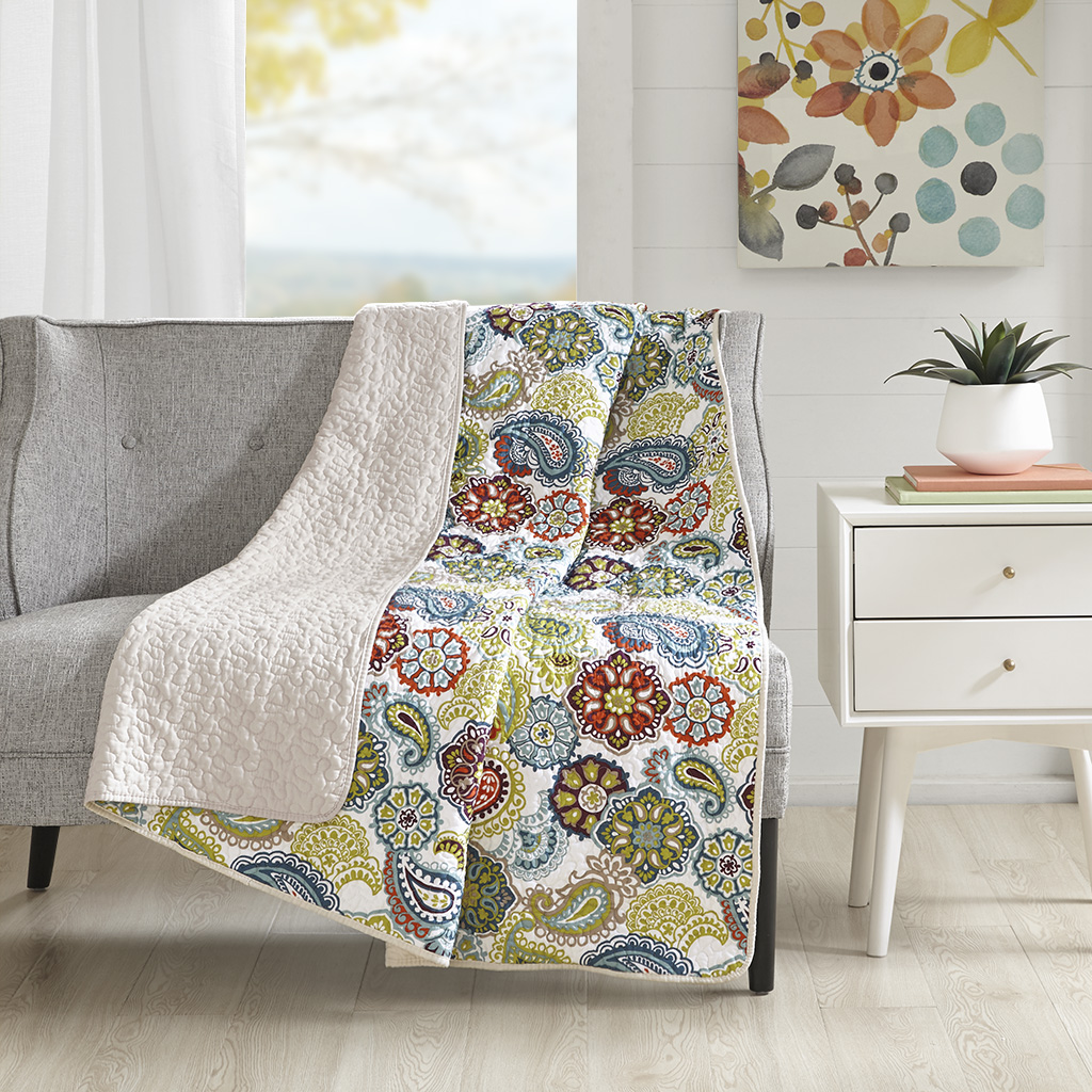

Mi Zone - Tamil Quilted Throw - Multi - 60x70