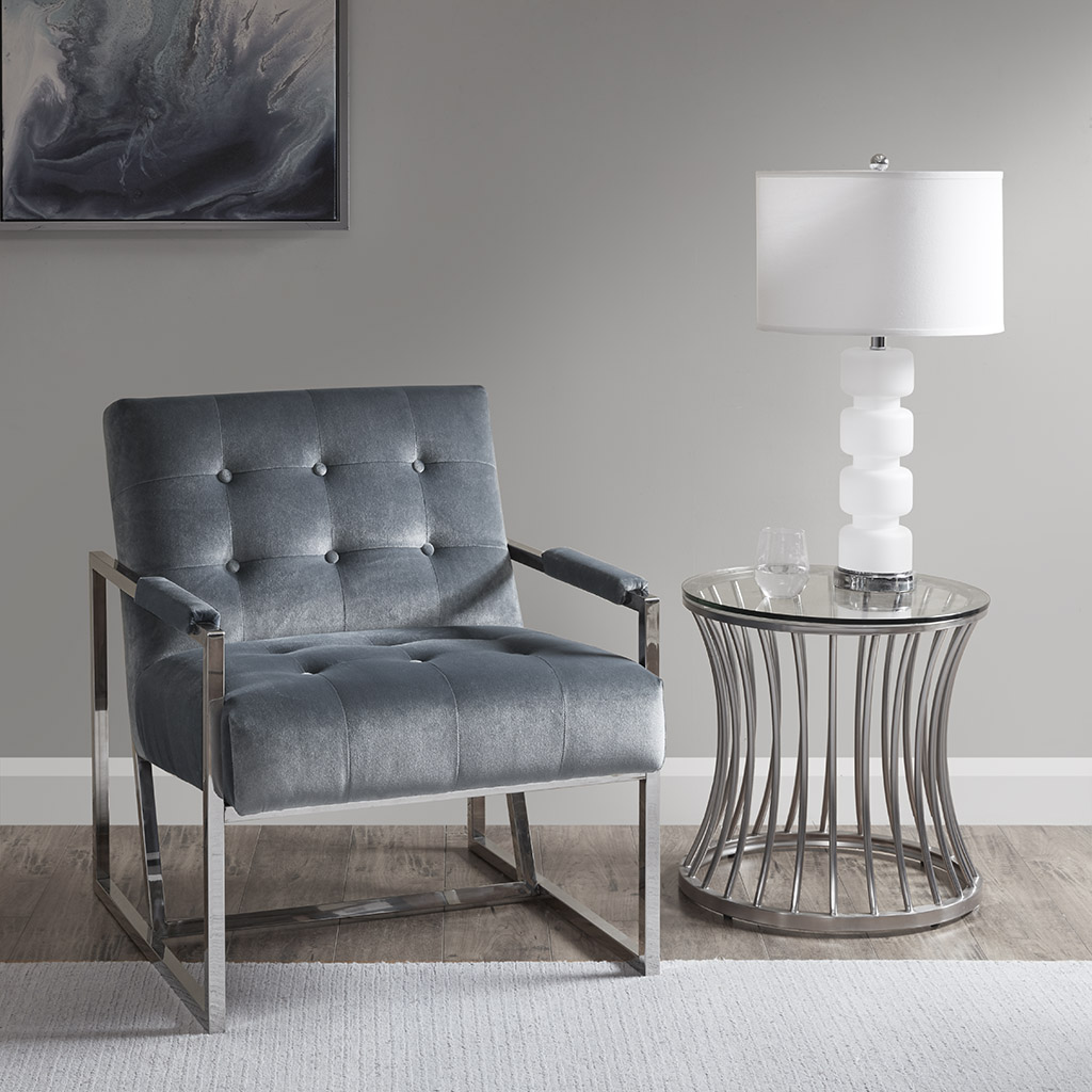 

Madison Park - Mitch Accent Chair - Blue - See below