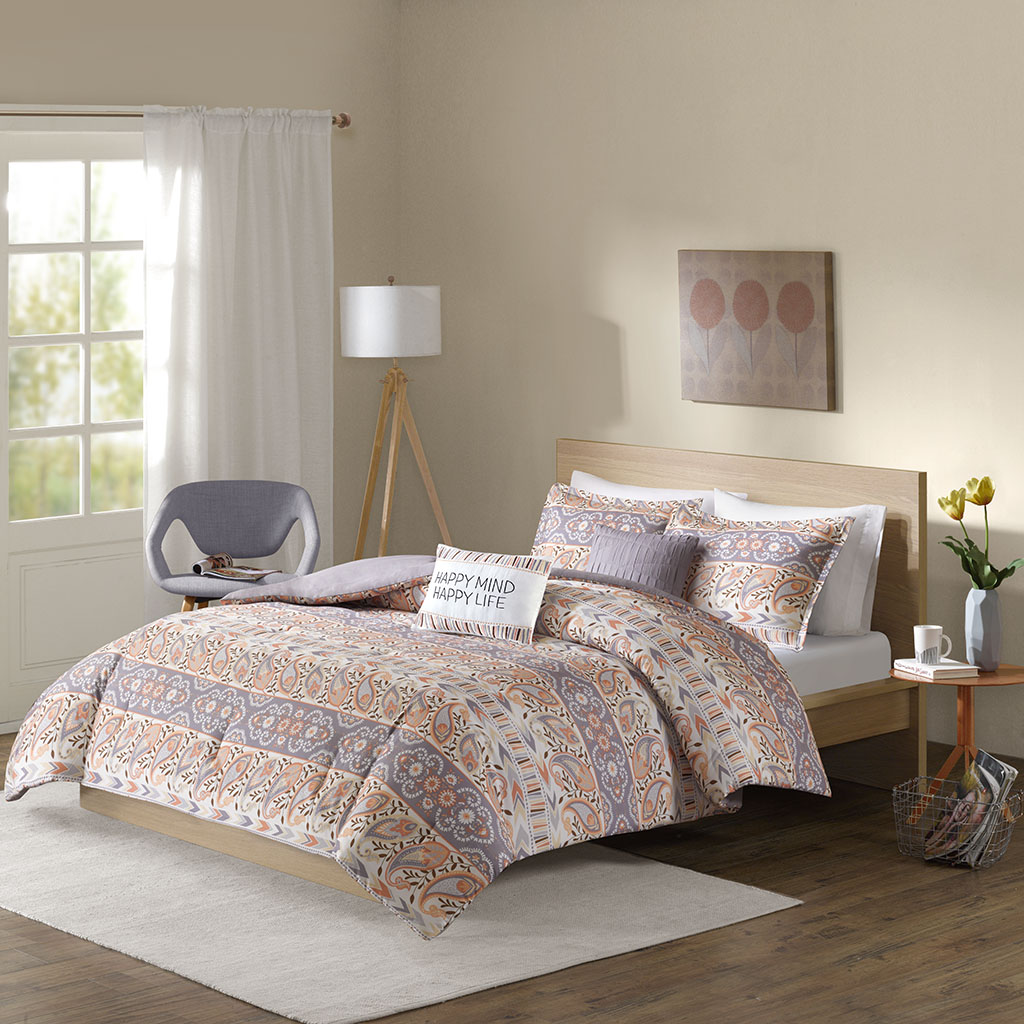

Intelligent Design - Mirabelle Comforter Set - Grey - Full/Queen