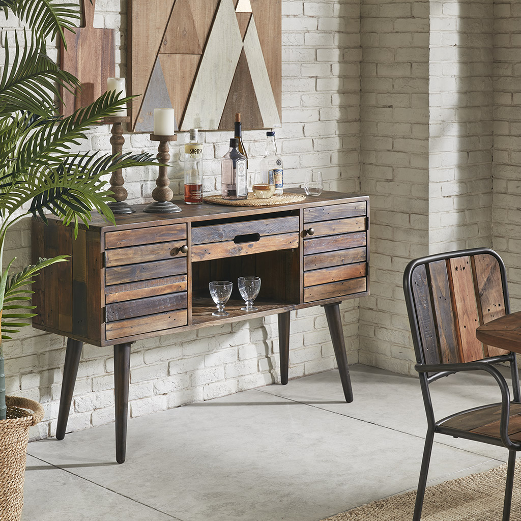 

INK+IVY - Renu Buffet - Light Brown Multi - See below
