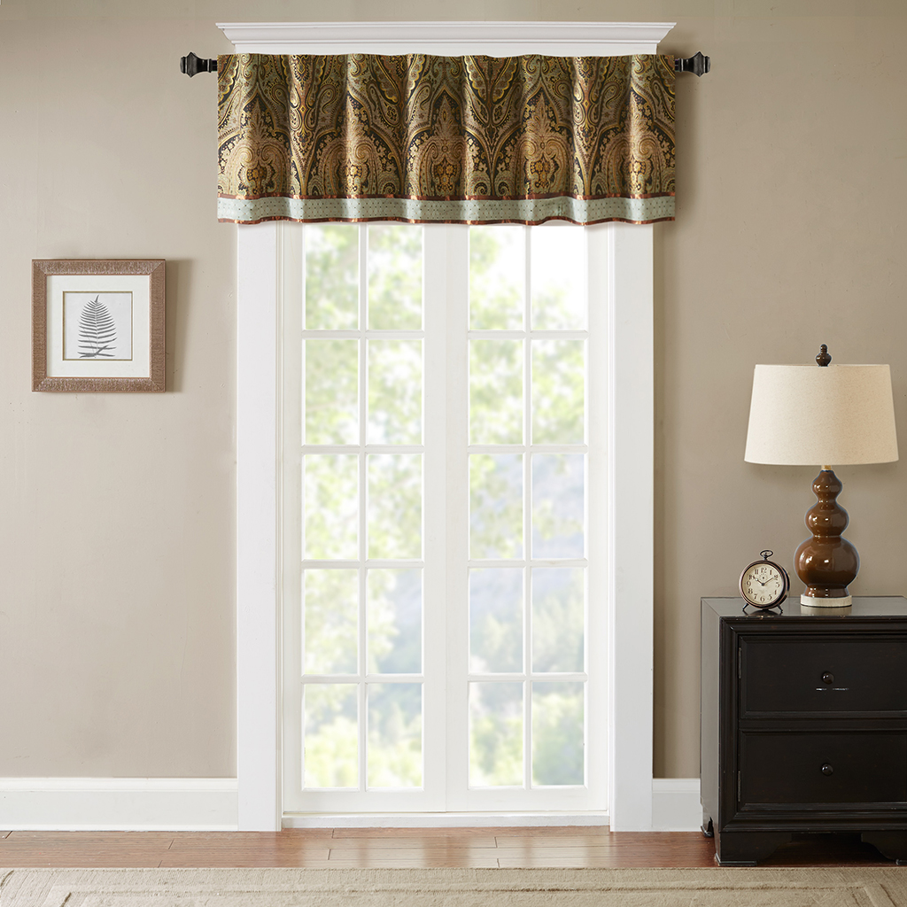 

Hampton Hill - Canovia Springs Window Valance - Brown - 54x18