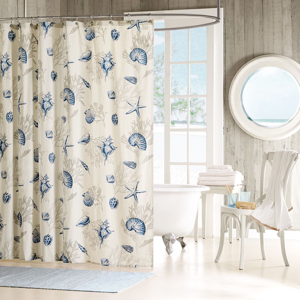 

Madison Park - Bayside Shower Curtain - Blue - 72x72