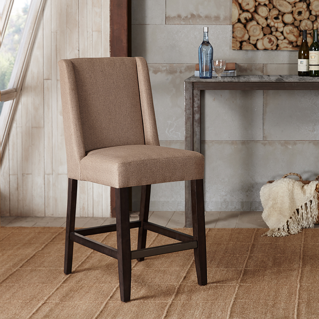 

Madison Park - Brody Wing Counter Stool - Taupe - See below