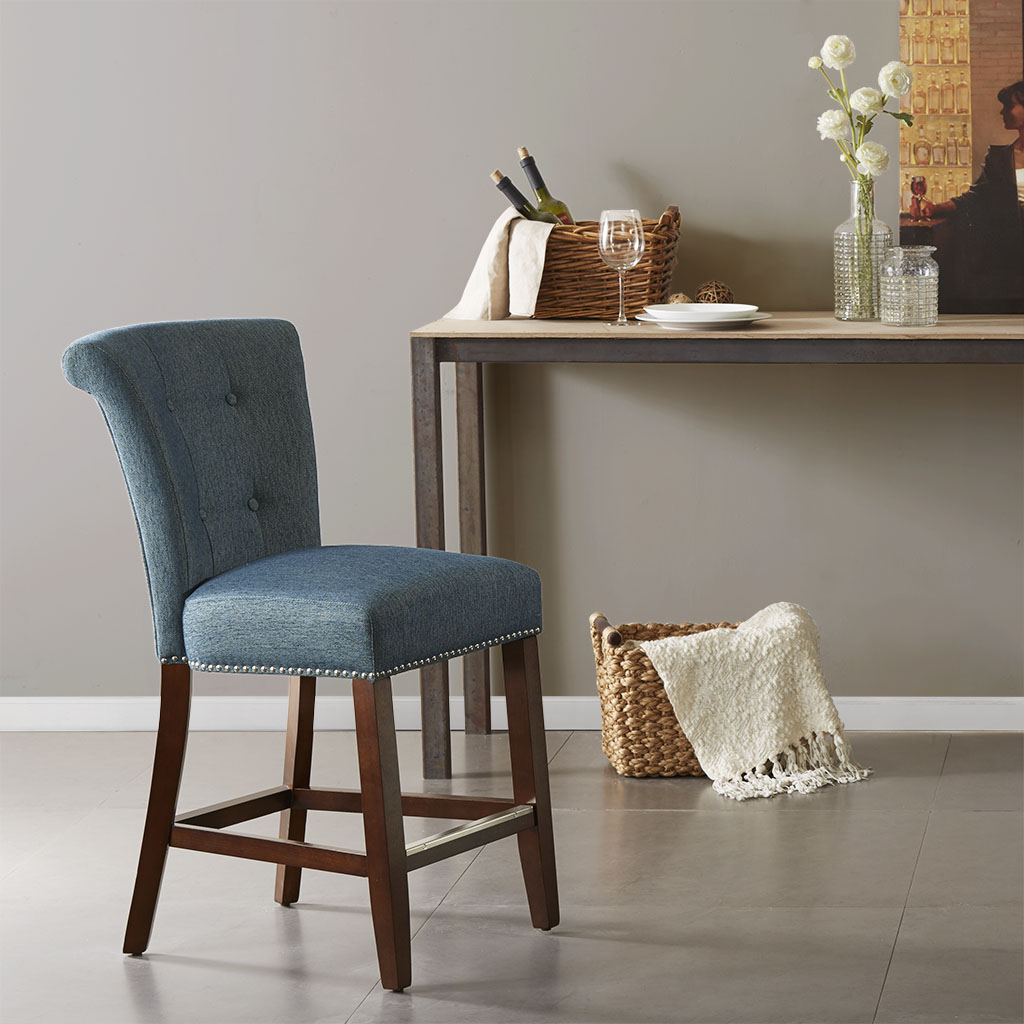 

Madison Park - Colfax Counter Stool - Blue - See below