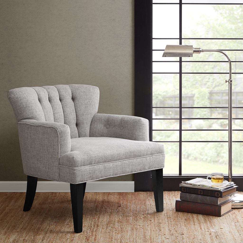 

Madison Park - Riveria Tufted Club Chair - Grey - See below