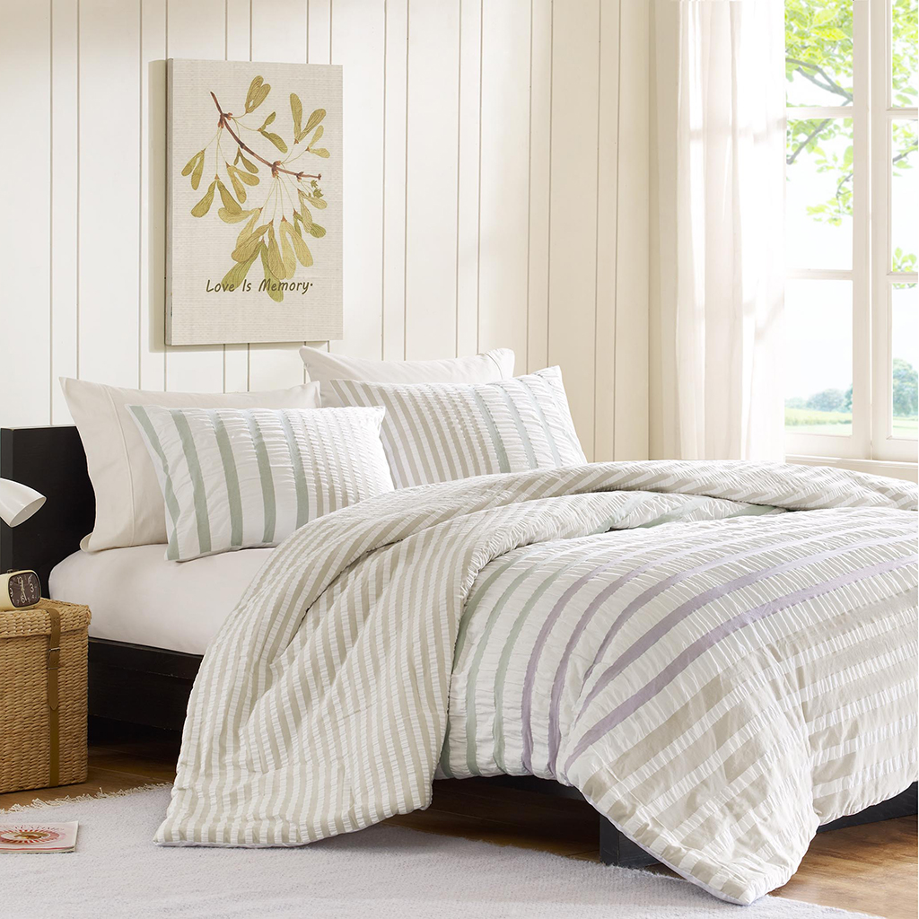 

INK+IVY - Sutton Duvet Cover Set - Multi - Twin