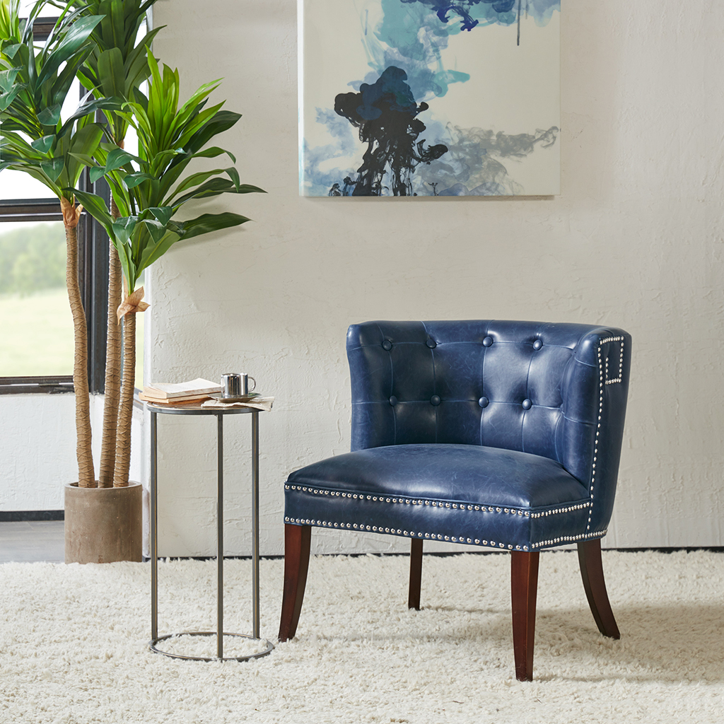 

Madison Park - Bianca Accent Chair - Navy - See below