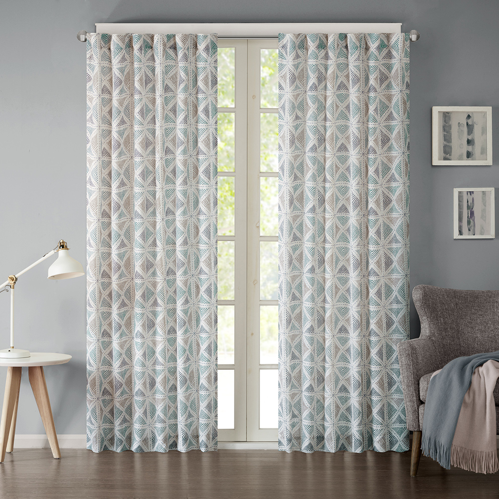 

INK+IVY - Hawthorne Window Curtain - Indigo - 84" Panel