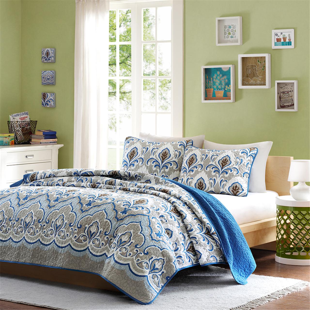 

Mi Zone - Portia Coverlet Mini Set - Blue - Twin