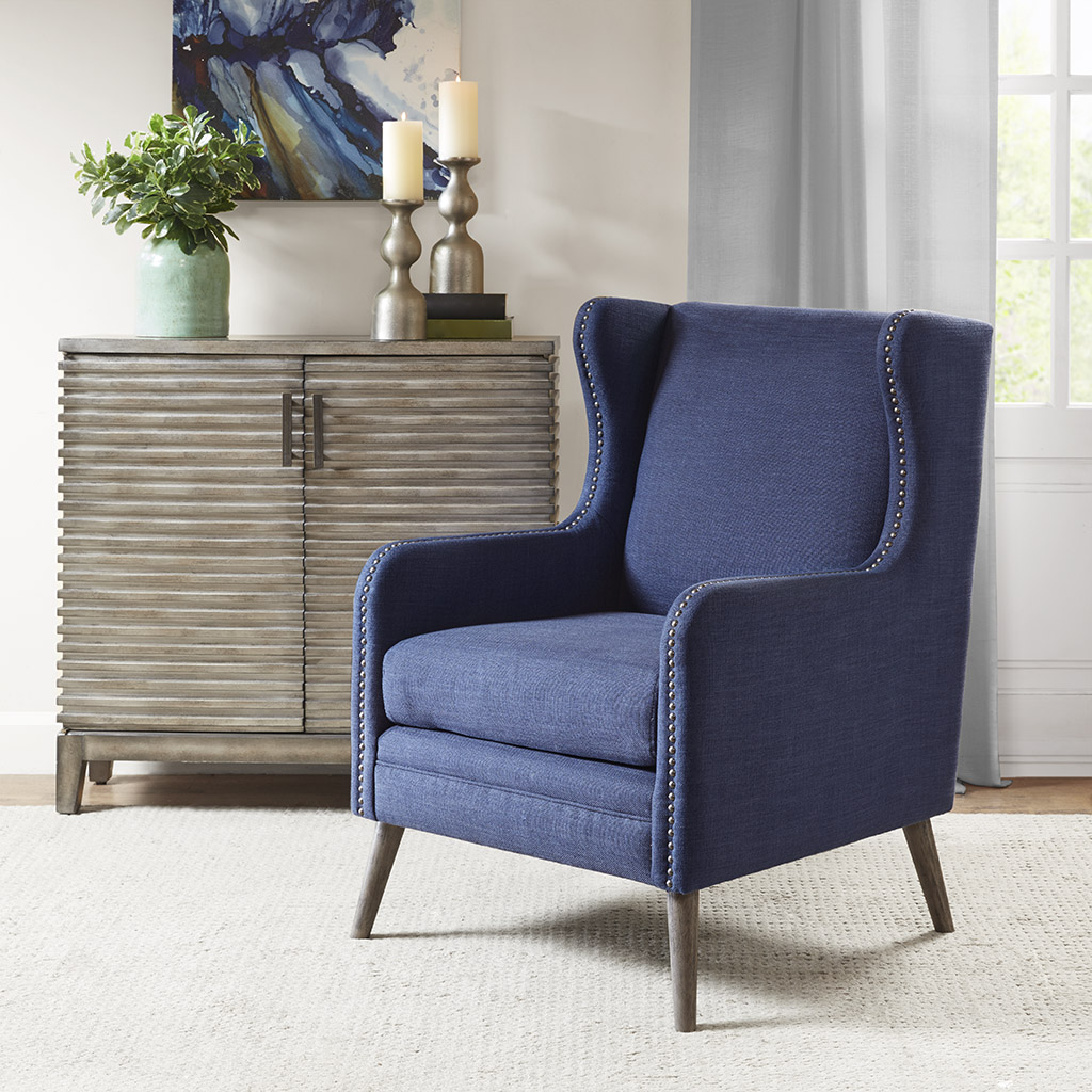 

Madison Park - Cooley Accent Chair - Blue - See below