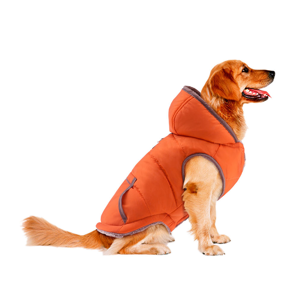 

Track & Tail - Buddy Hooded Pocket Jacket - Orange - See below