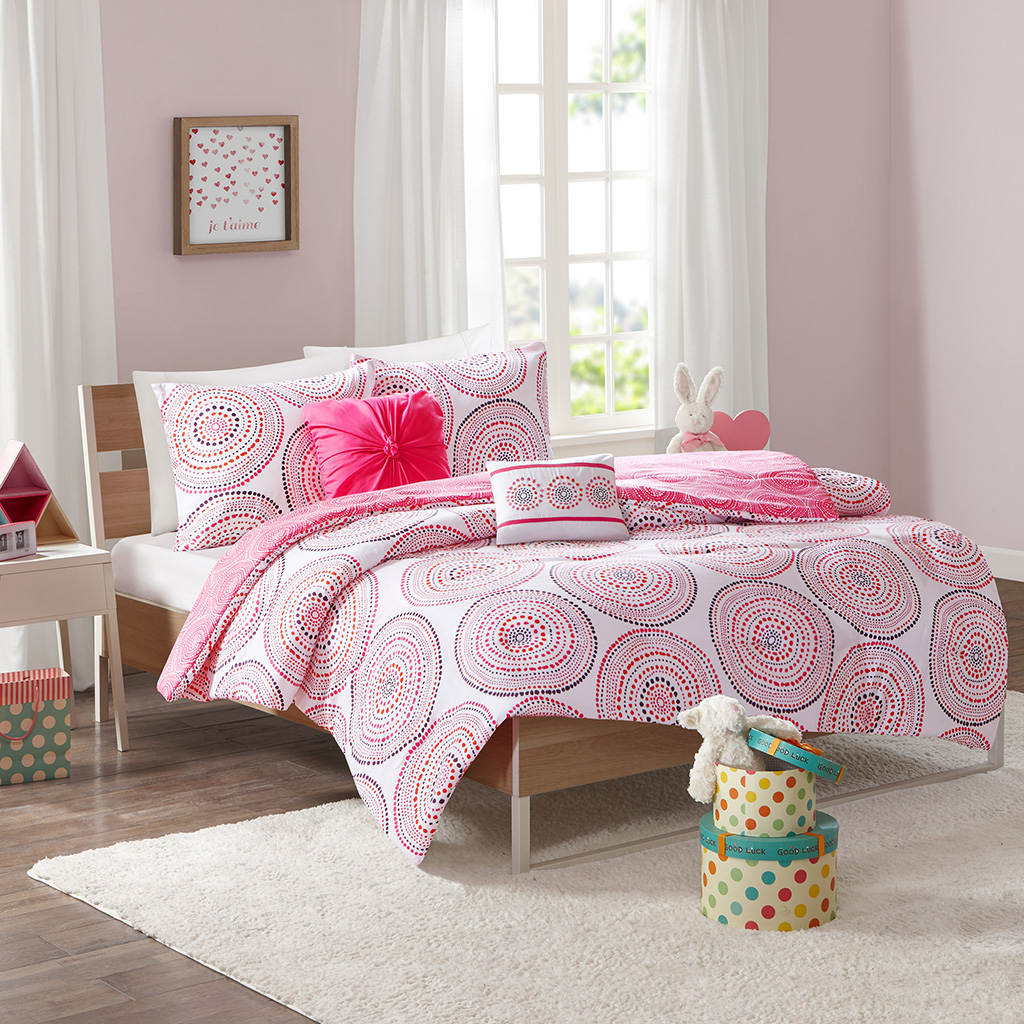 

Mi Zone - Cali Comforter Set - Pink - Twin