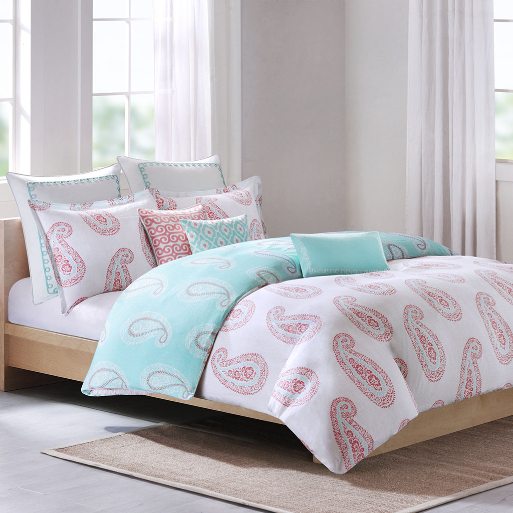 

Echo Design - Madira Coral Duvet Cover Mini Set - Coral - King