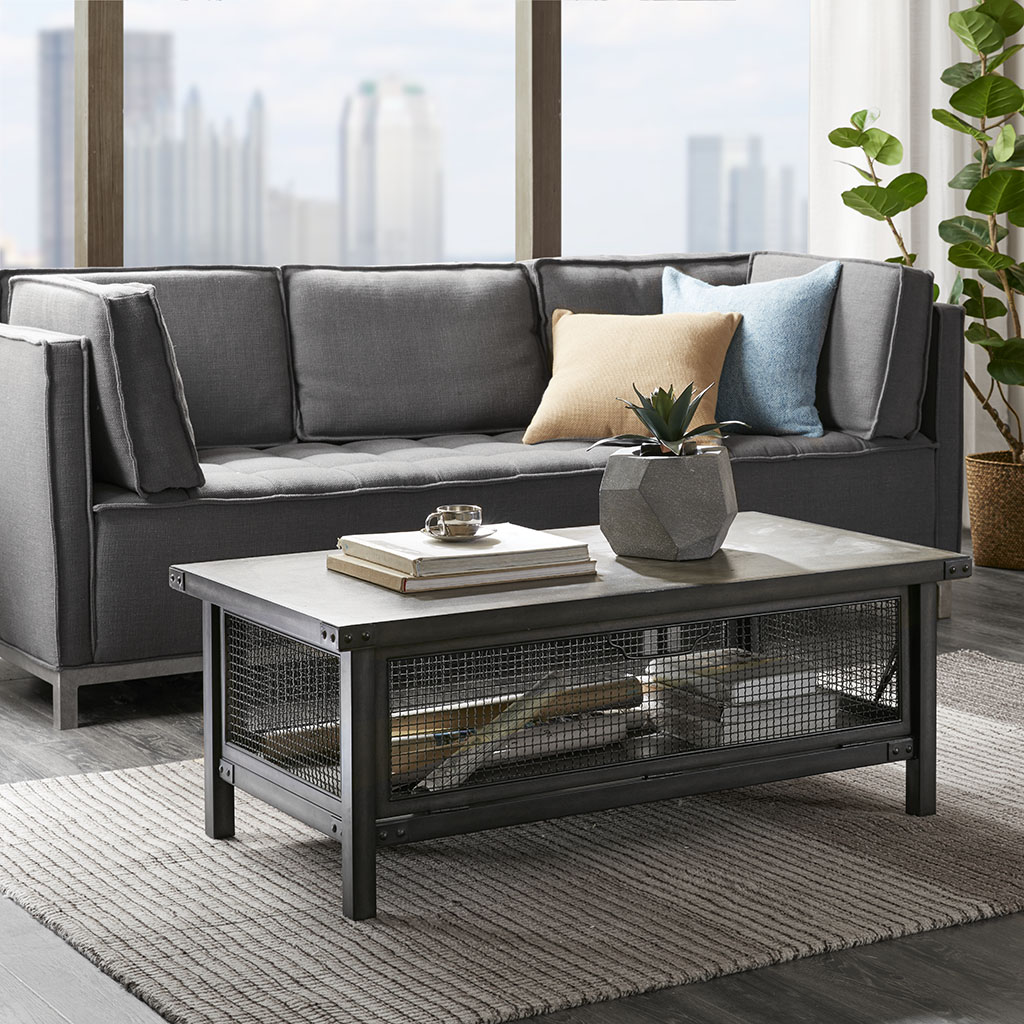 

INK+IVY - Cody Storage Coffee Table - Grey - See below