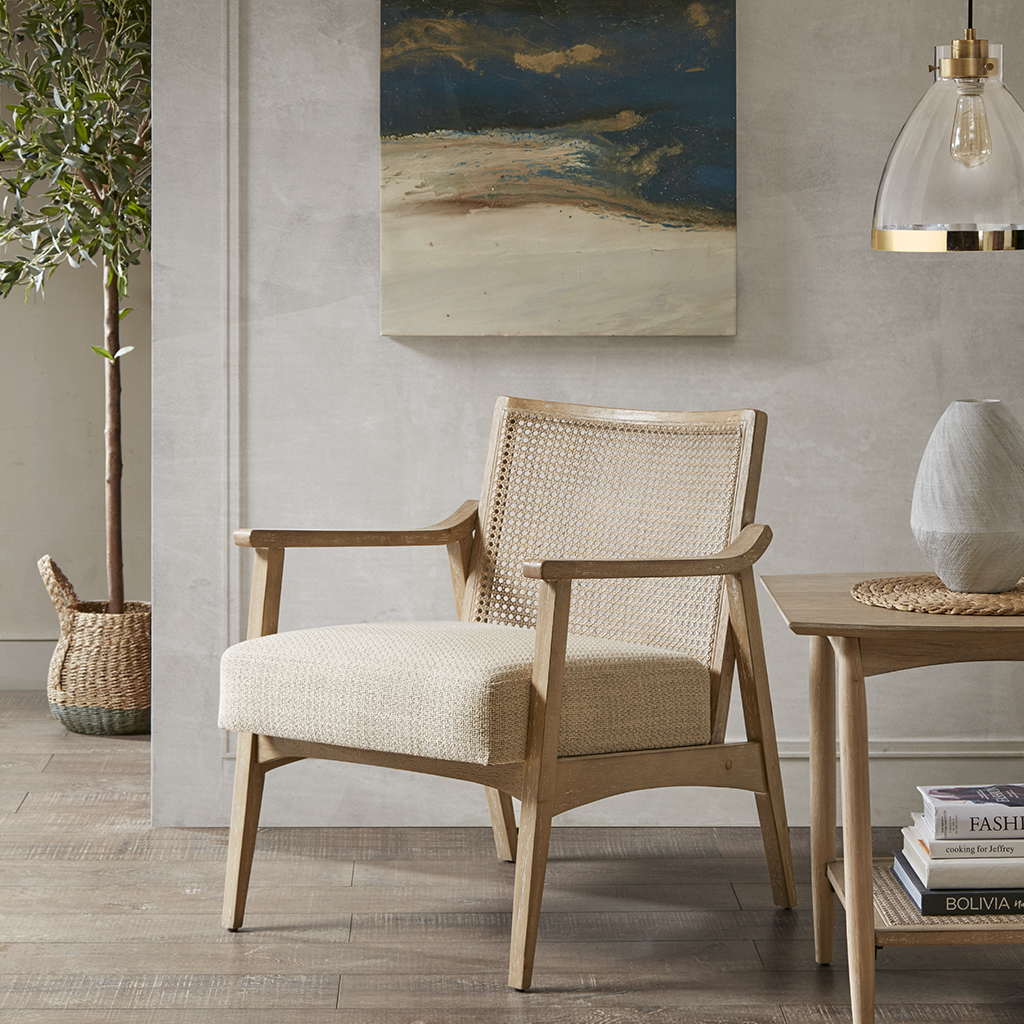 

INK+IVY - Kelly Accent Chair - Light Brown - See below