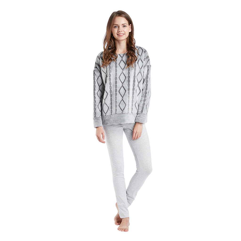 

INK+IVY - Cable Sweatshirt - Grey - X Large