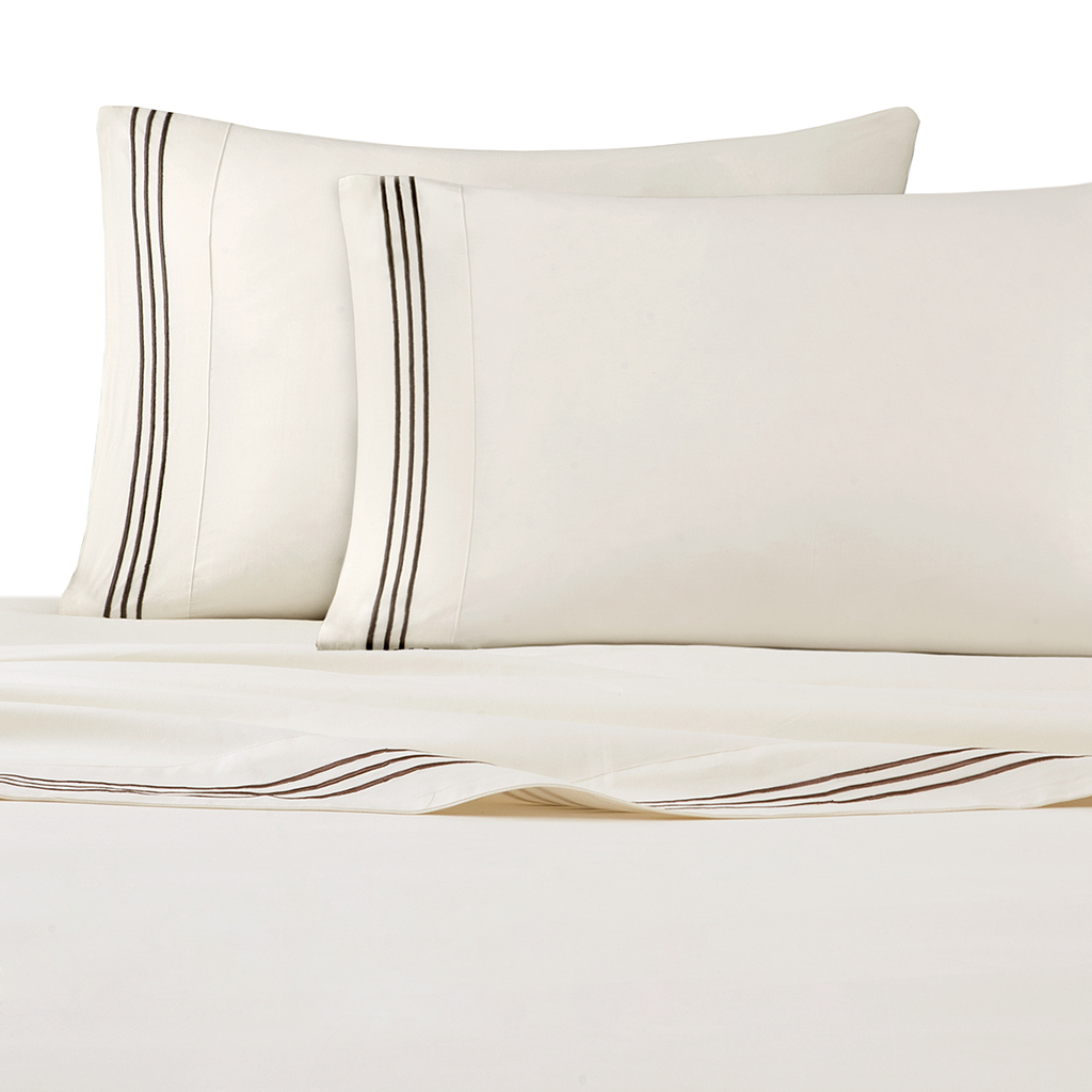 

Madison Park - Hotel Cotton Sheet Set - Ivory - Queen