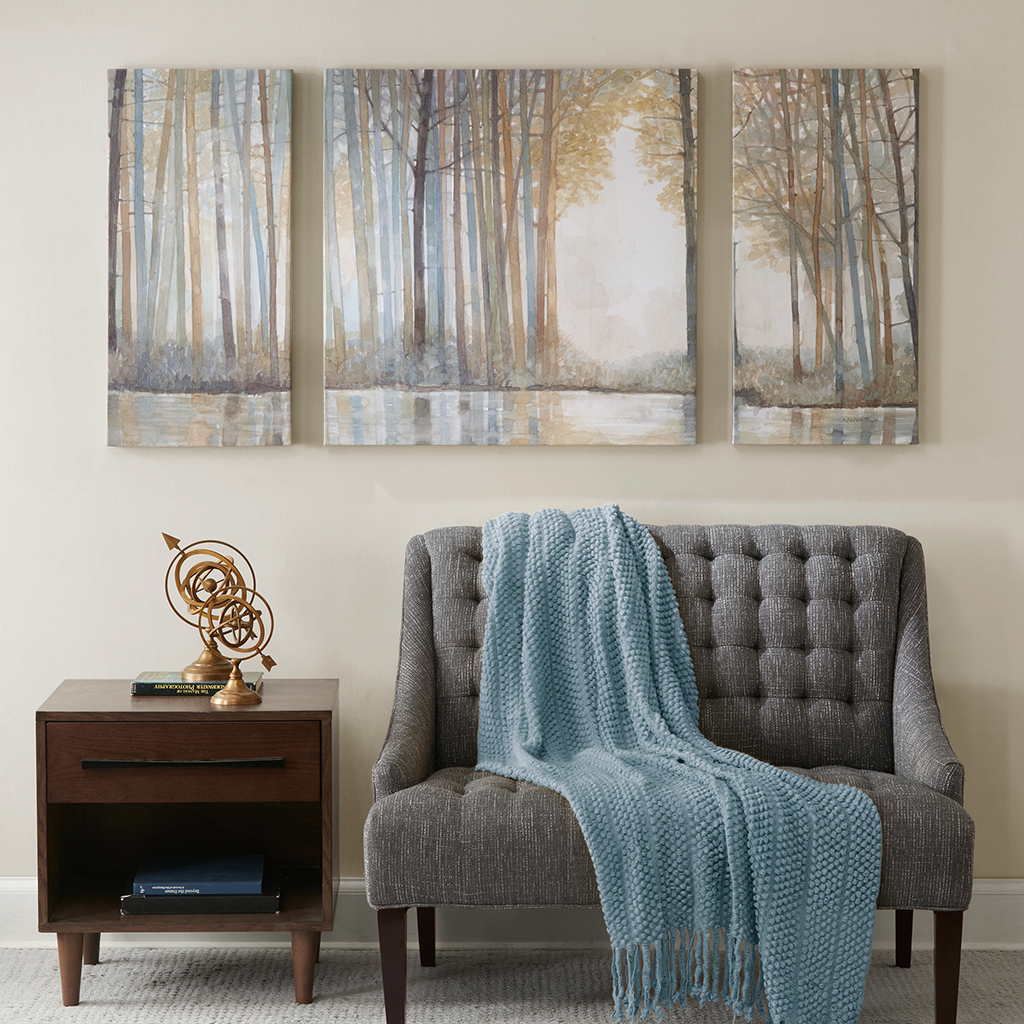 

Madison Park - Forest Reflections Gel Coated Canvas Set of 3 - Multi - See below
