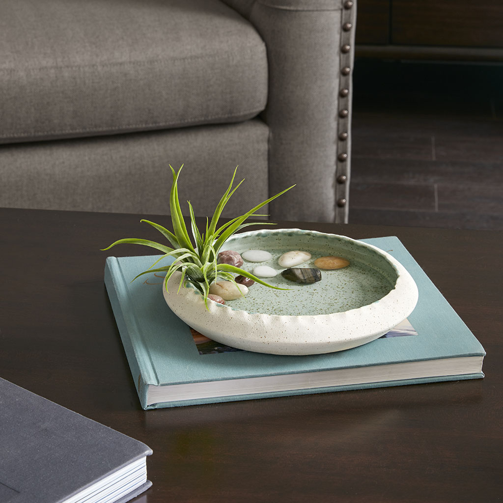 

Madison Park Signature - Sansa Ceramic Bowl - Green - Small