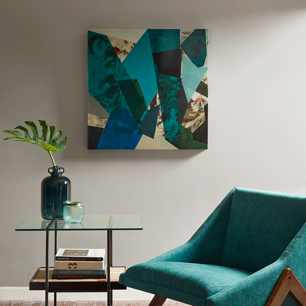 

INK+IVY - Arrowroot 1 Glass Coat Canvas - Blue - See below