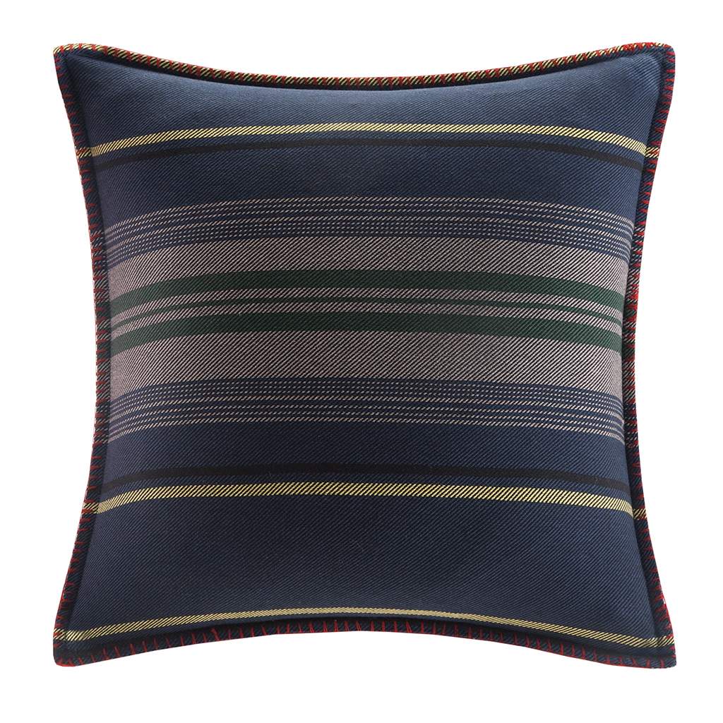 

Woolrich - Deep River Square Pillow - Navy - 18x18