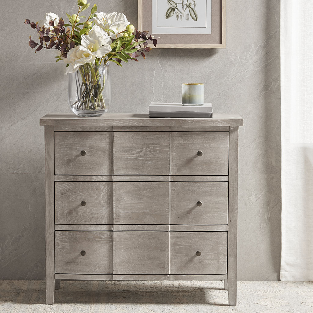 

Martha Stewart - Reba 3 Drawer Accent Chest - Reclaimed Biscuit - See below