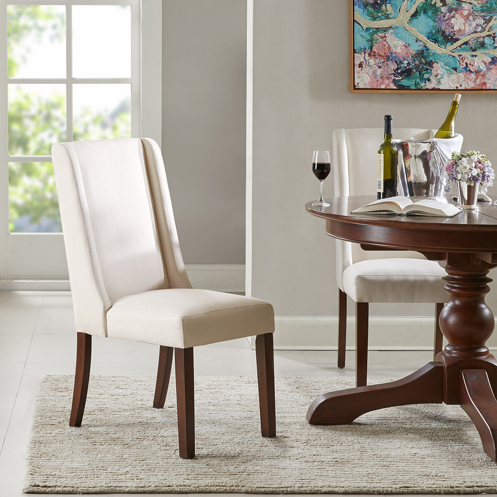 

Madison Park - Brody Wing Dining Chair (Set of 2) - Cream - See below