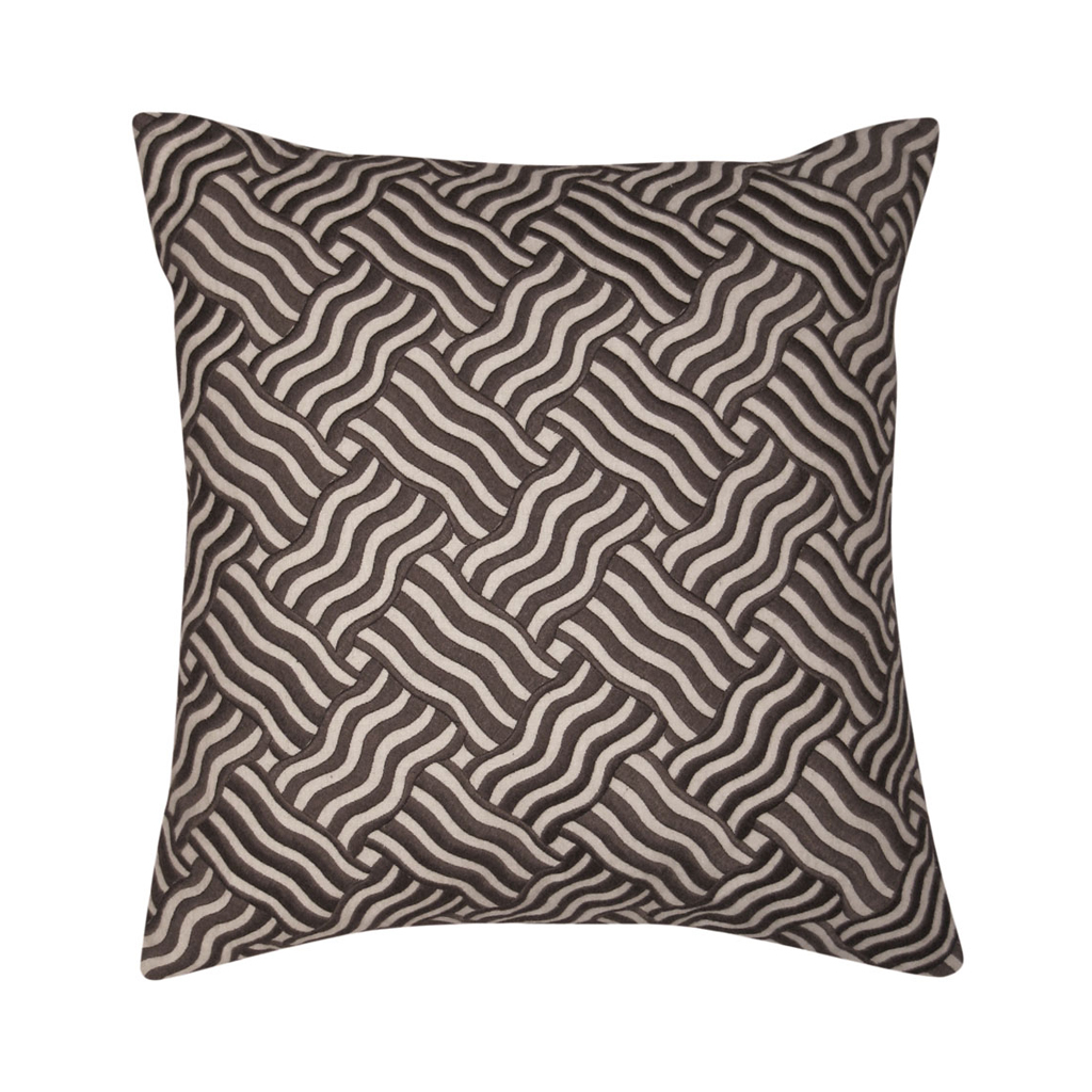 

Tao - Mantra Square Pillow - Brown - 18x18
