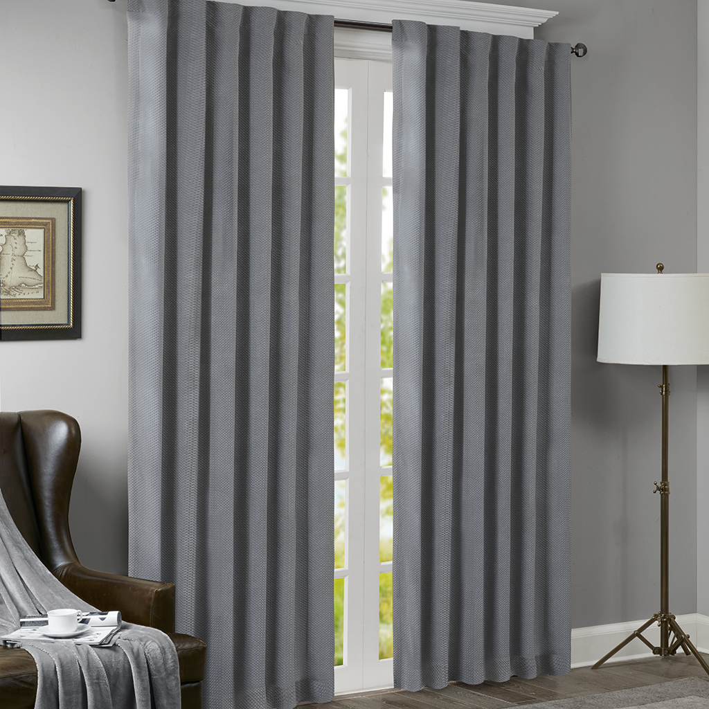 

Madison Park Signature - Altamura Velour Window Panel - Grey - 95" Panel