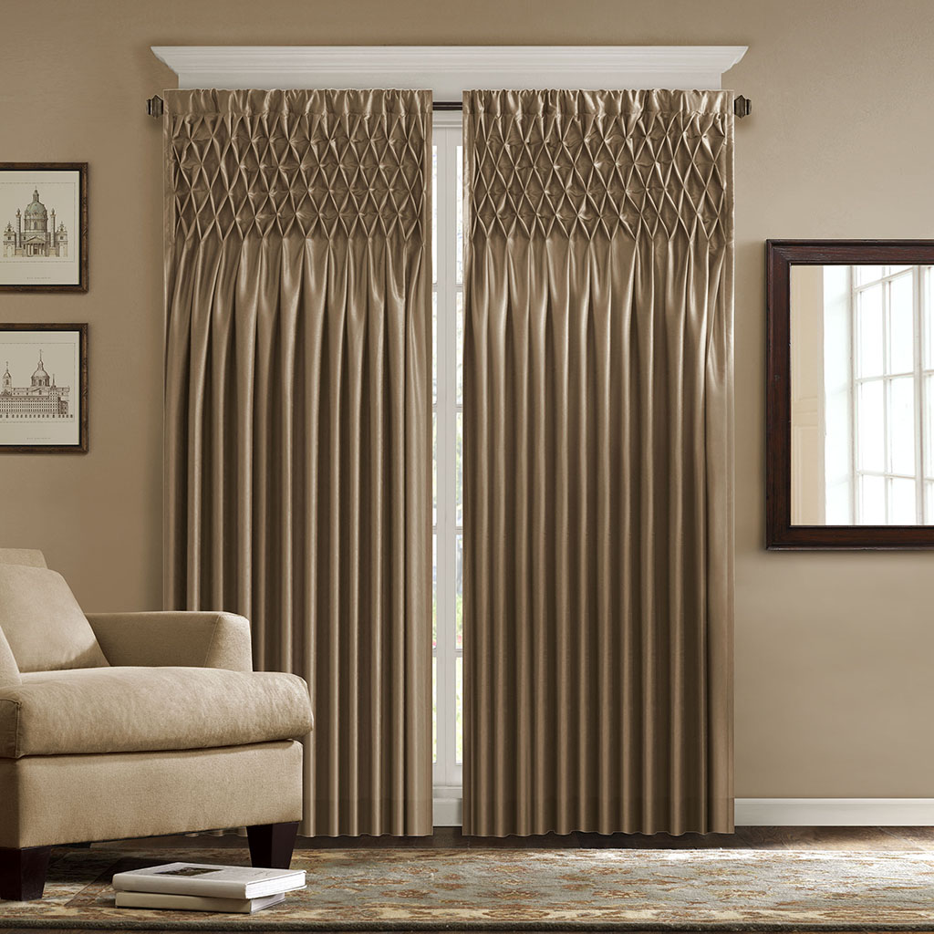 

Madison Park - Capulet Window Curtain - Brown - 84" Panel