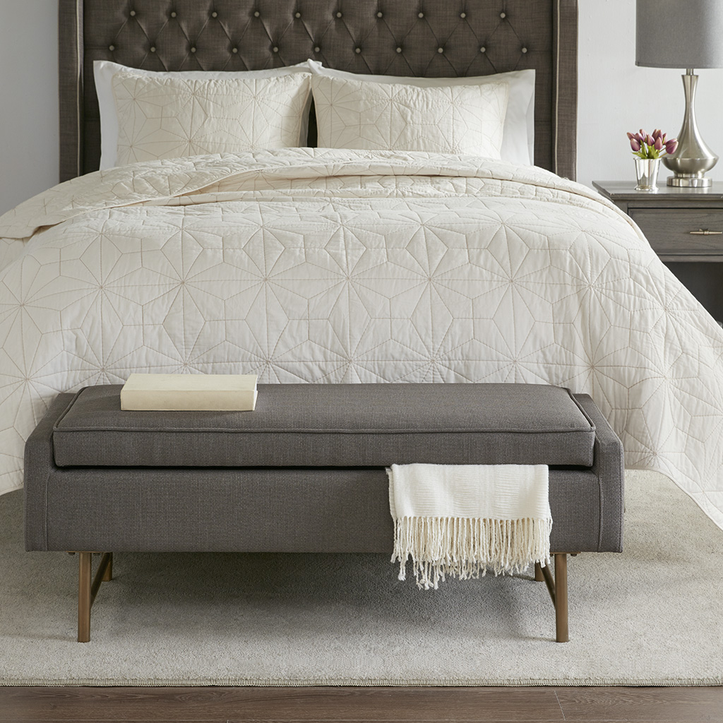 

Madison Park - Heath Accent Bench - Grey - See below