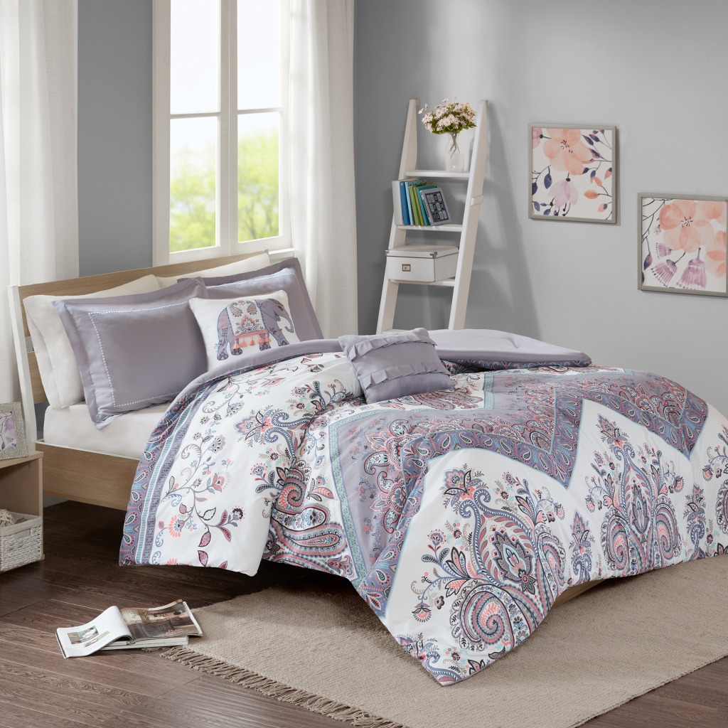 Intelligent Design Jenna Printed Jersey Knit Comforter Set ...