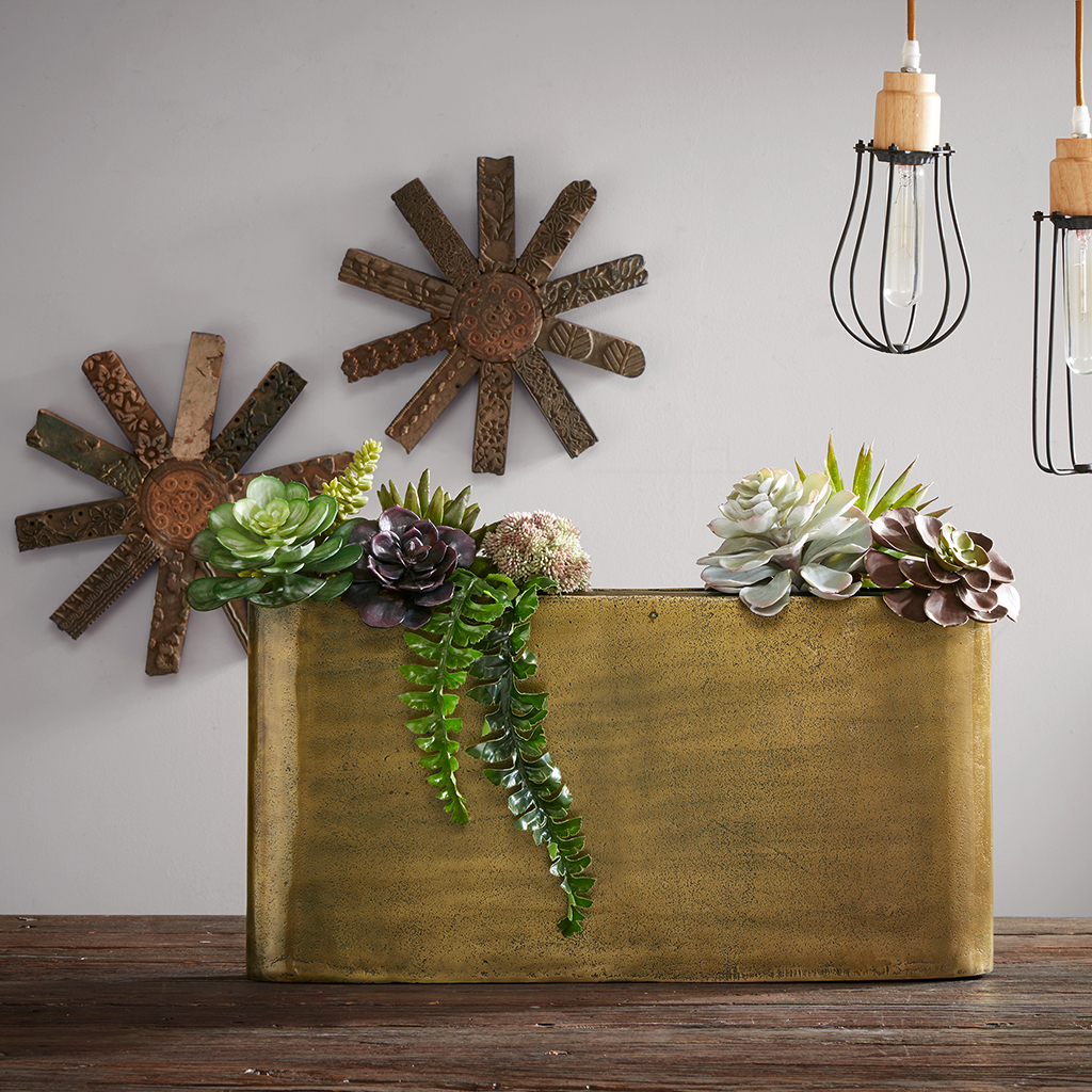 

INK+IVY - Henley Slender Brass Vase - Brass - Extra Large
