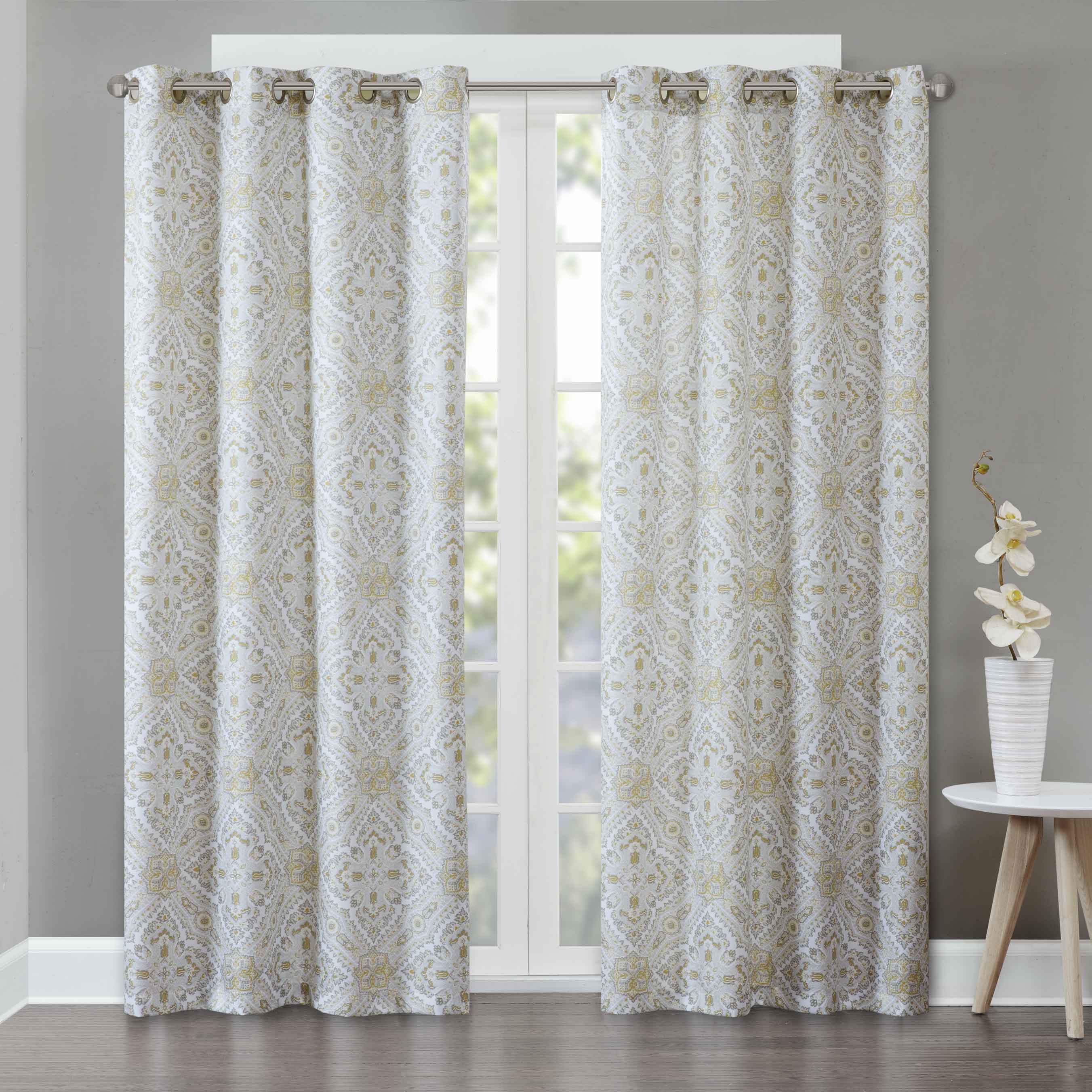 

Echo Design - Echo Butterfield Window Curtain Pair - Yellow - 50x84