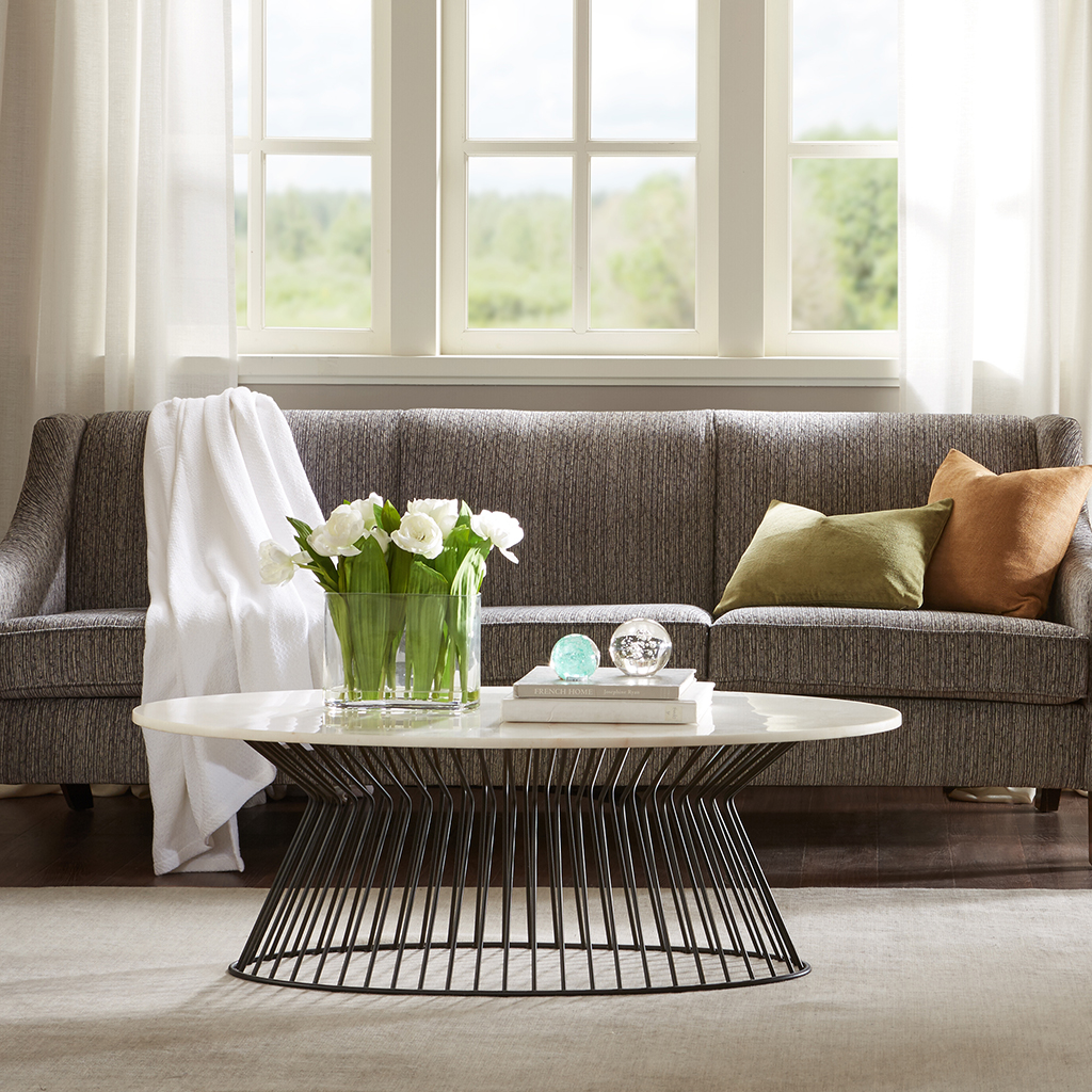 

Madison Park - Marbury Coffee Table - Black/White - See below
