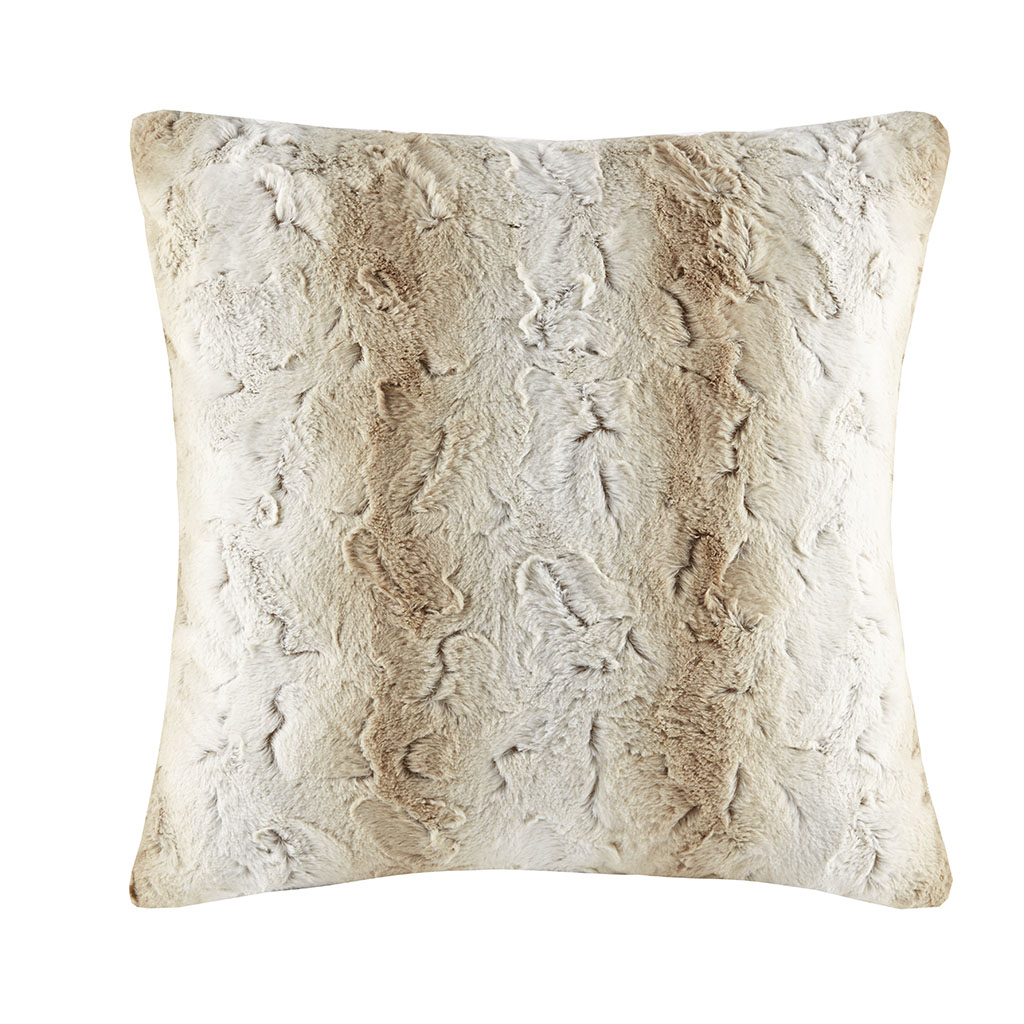 

Madison Park - Zuri Faux Fur Euro Pillow - Sand - 25x25''