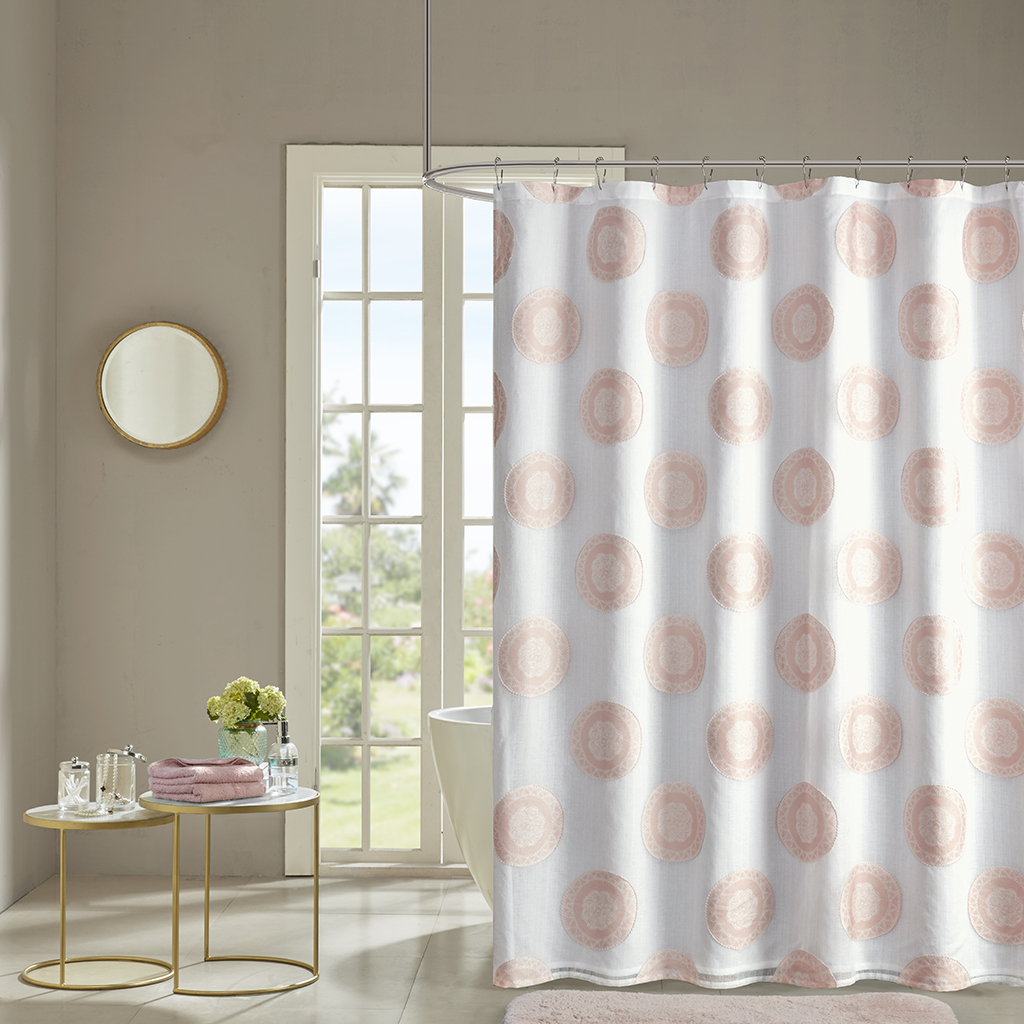 

Madison Park - Yakima Shower Curtain - Pink - 72x72