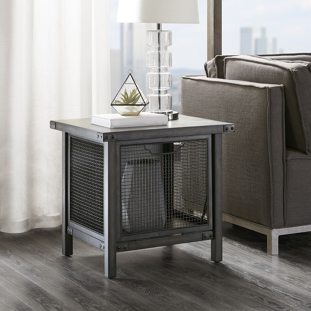 

INK+IVY - Cody Storage End Table - Grey - See below