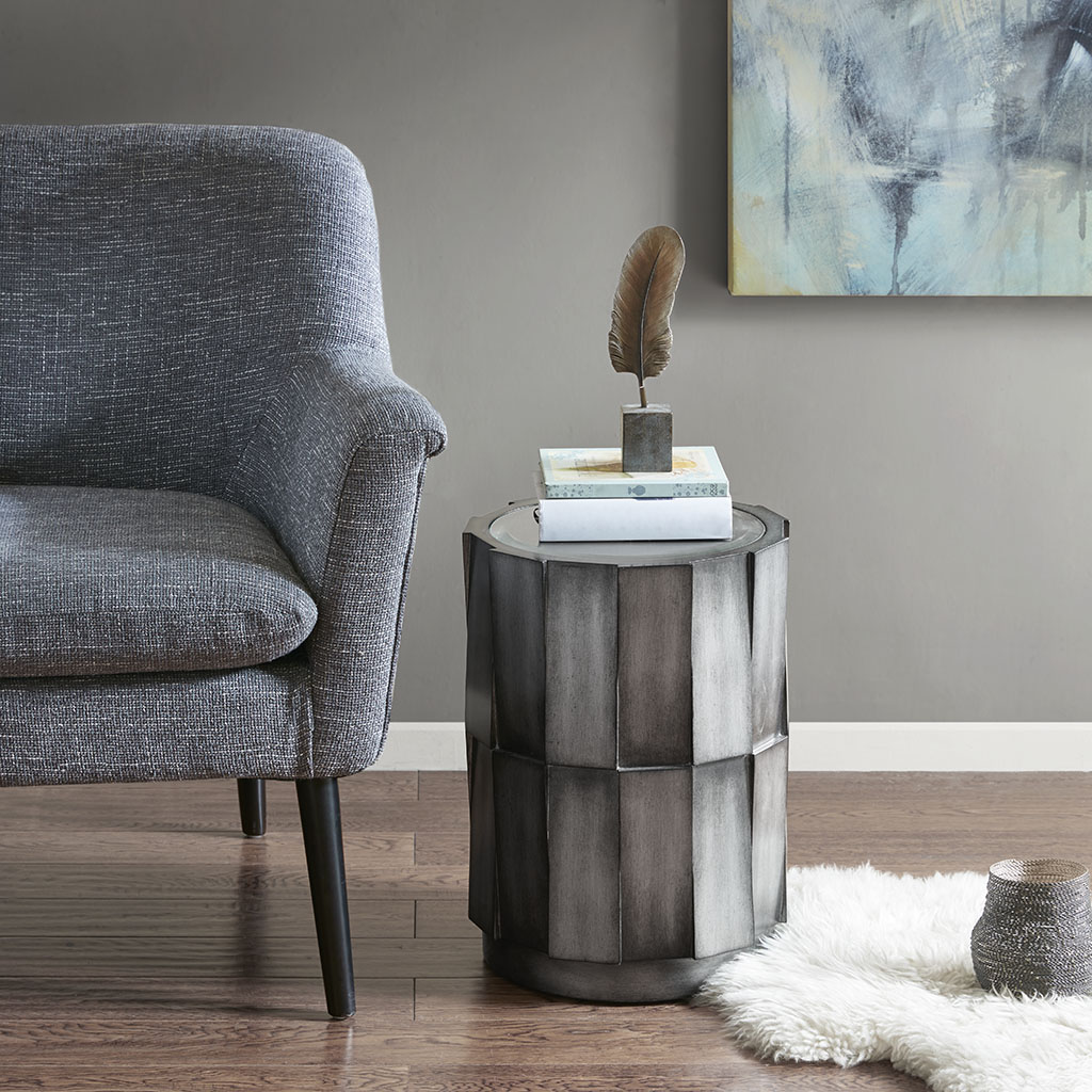 

Madison Park - Niko Accent Table - Grey - See below