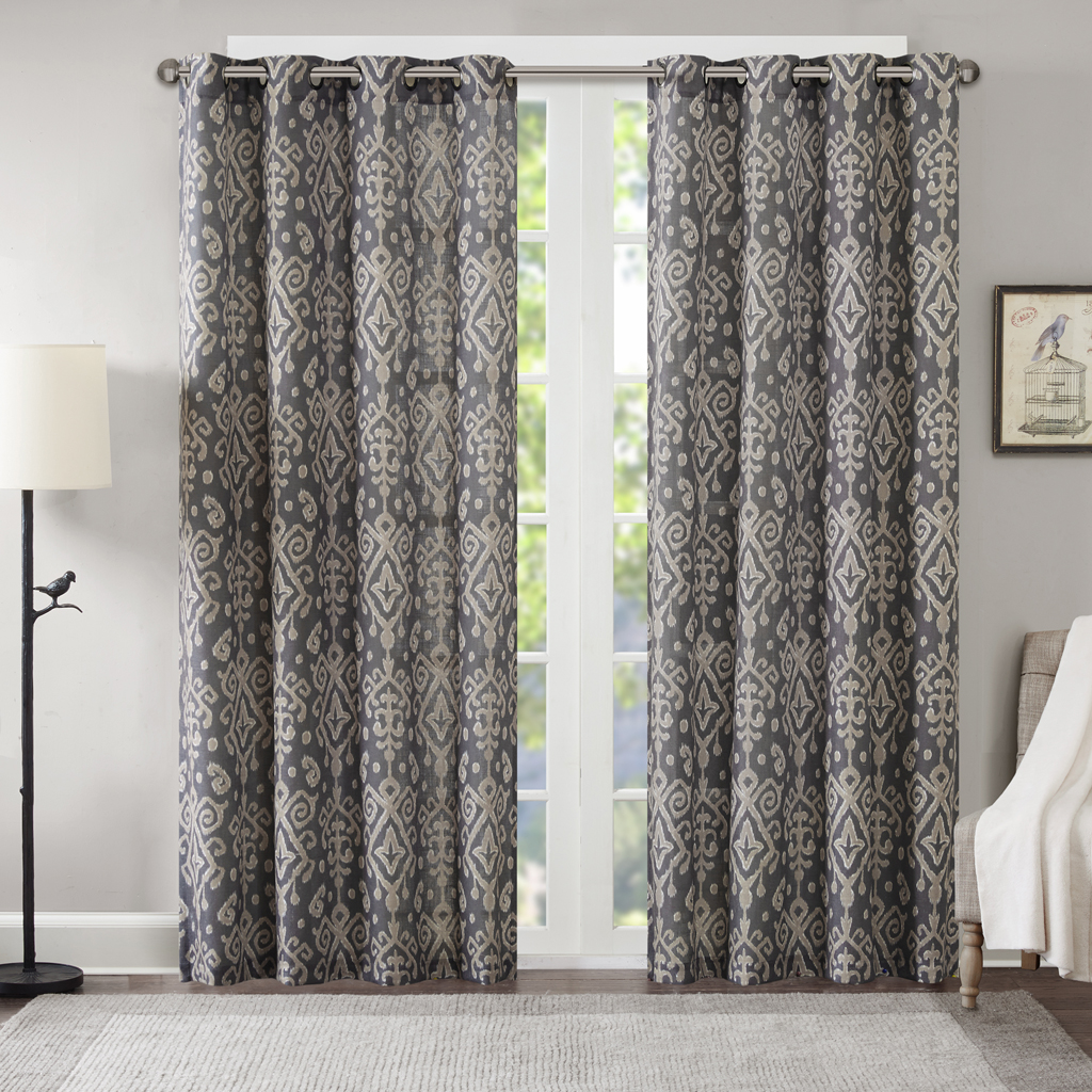

Madison Park - Salamanca Window Curtain Pair - Taupe - 50x84