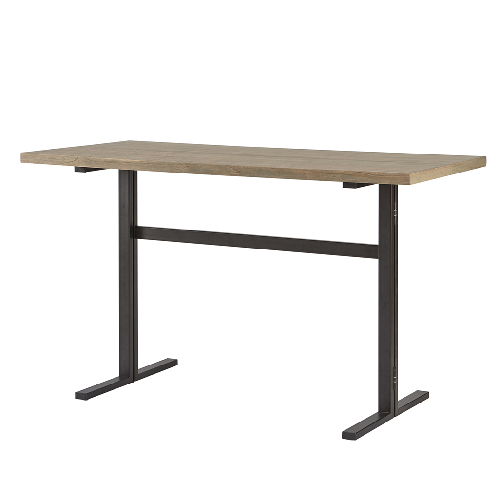 

INK+IVY - Delano Counter Dining Table with Drop Leaf - Barn Grey/Black - See below