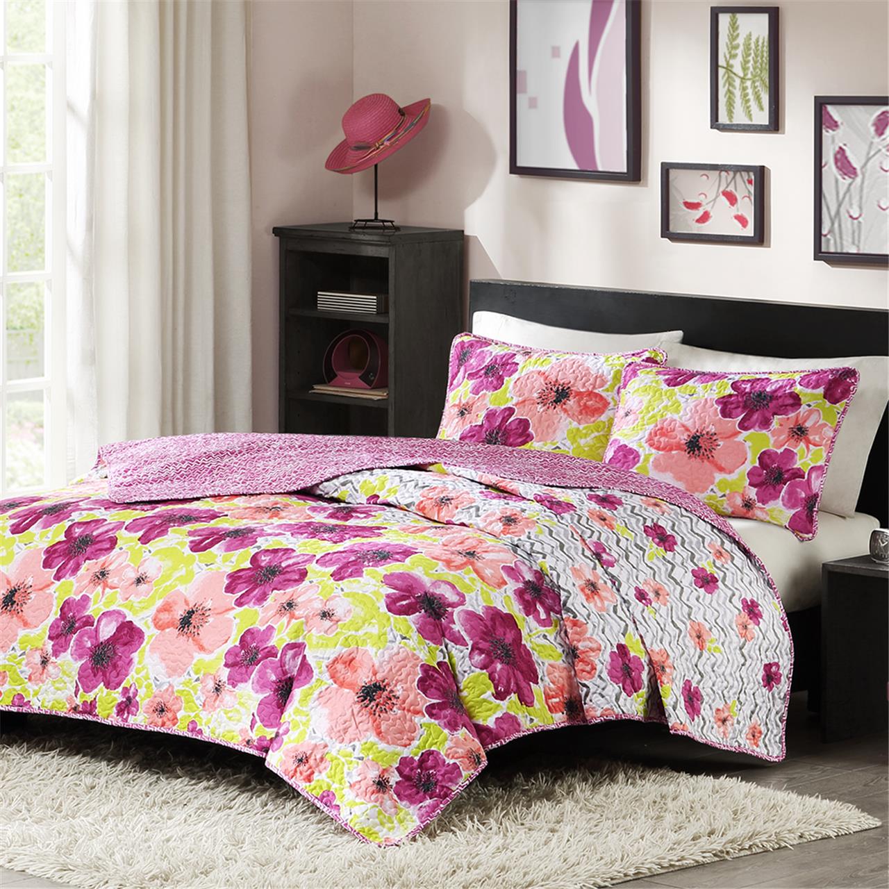 

Home Essence - Camryn Coverlet Mini Set - Multi - Full/Queen