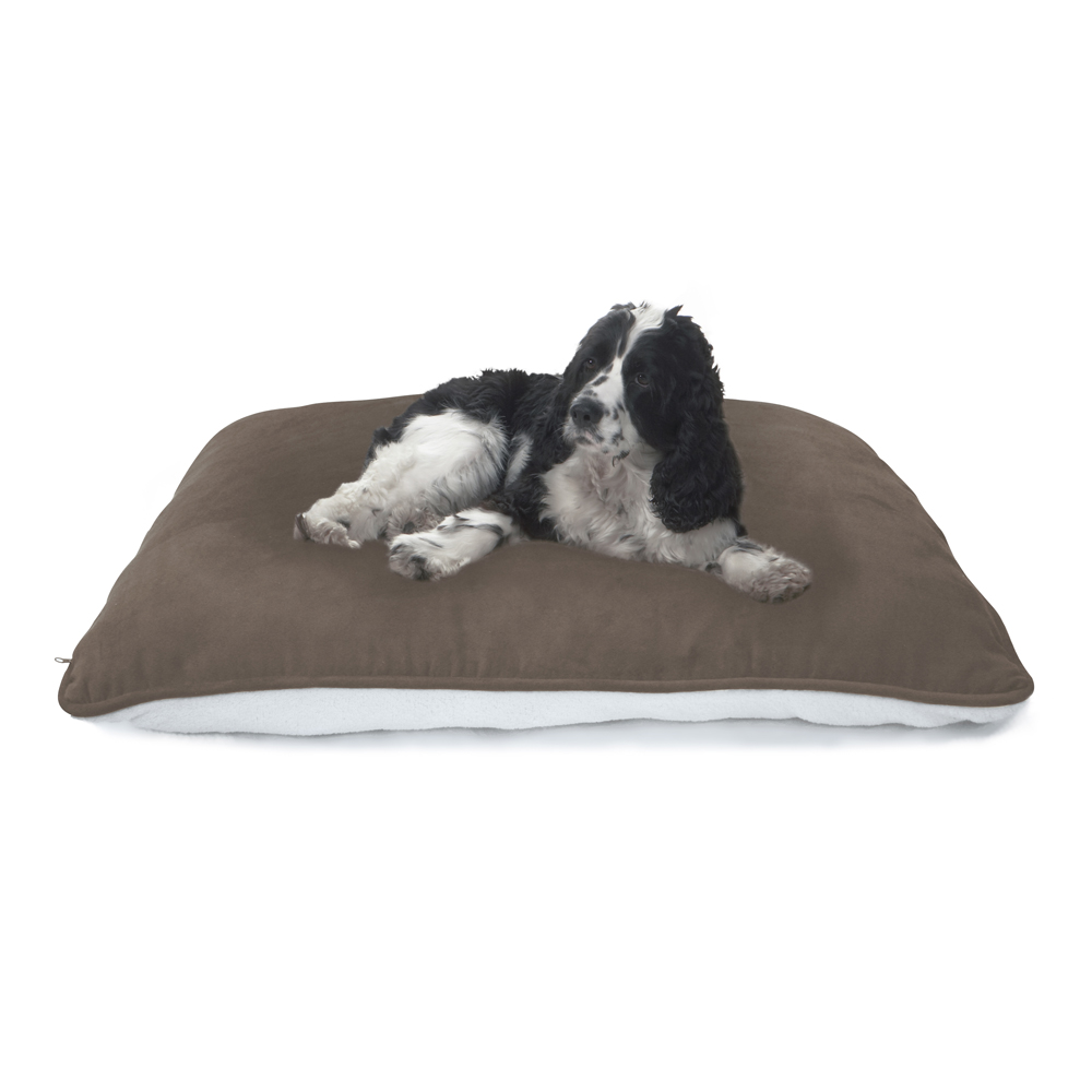 

Soft Touch - Brown Pet Pillow Micro Touch Reversible Pet Pillow - Brown - See below