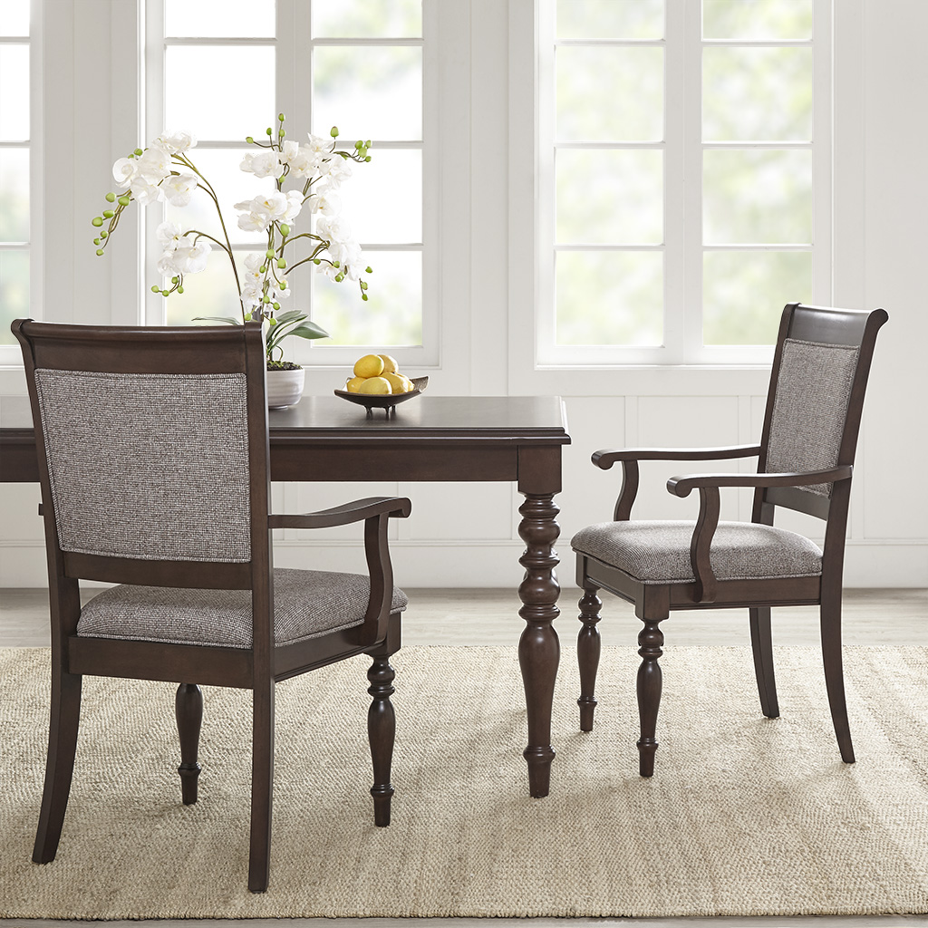 

Madison Park Signature - Beckett Dining Armchair (Set of 2) - Morocco Brown - See below