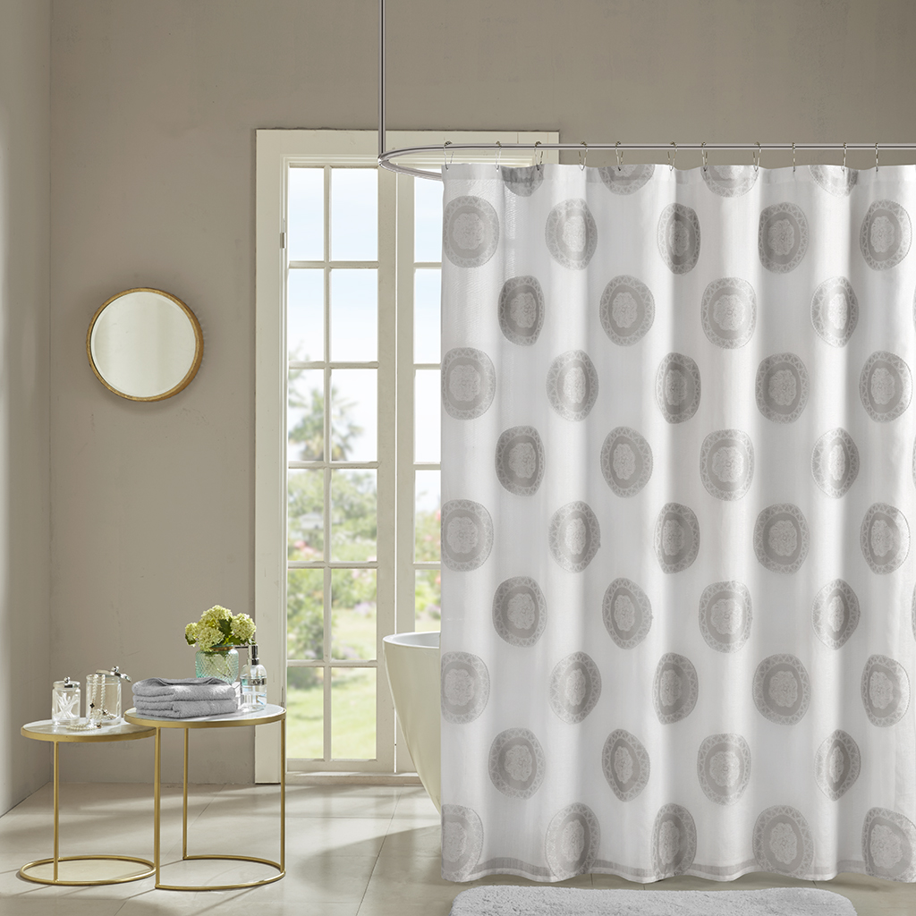 

Madison Park - Yakima Shower Curtain - Grey - 72x72